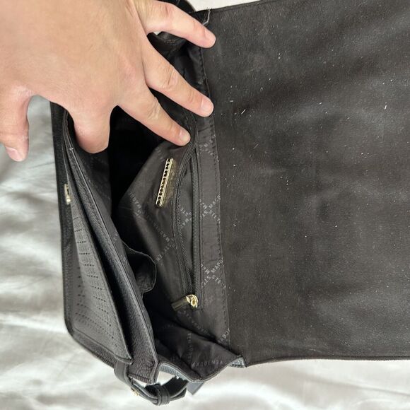 steve madden wila bag purse shoulder faux leather black - Picture 3 of 8